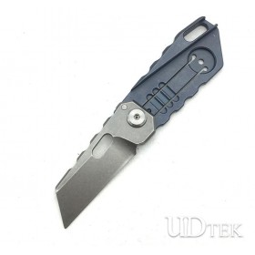 S35VN material Titanium alloy mini keychain folding knife no logo gift knife EDC tool UD19024